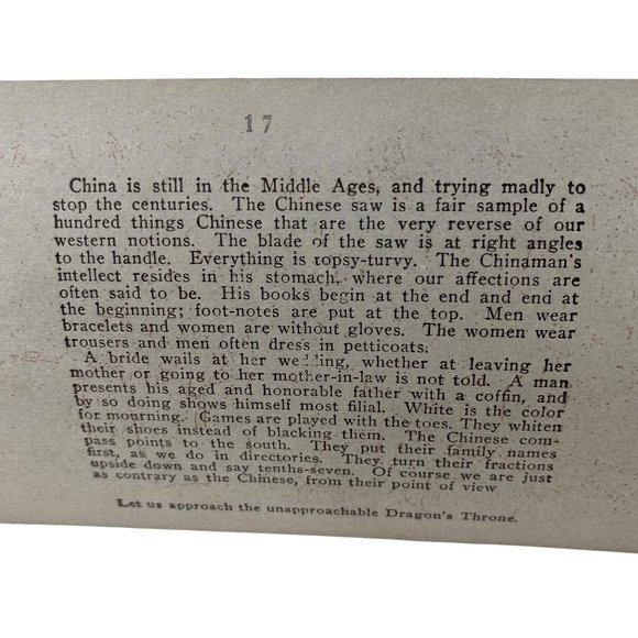 Antique 1903 Stereoview Photo Card Chinese Sawmill Peking China Keystone - Picture 6 of 8